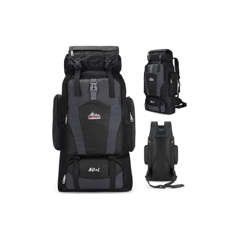 Mochila Senderismo 80L Impermeable para Hombre y Mujer