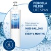 PERCOLA Manitowoc K00338/K00337 Arctic Pure Ice Maker Water Filter, Compatible