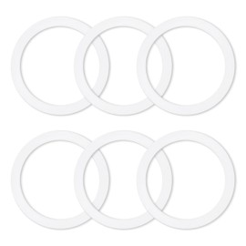 6 Pcs Gasket Seal Rings for Bialetti Moka Express Dama 6 Cups - Spare Food Grade Silicone Sealing Rings for Aluminium Stovetop Coffee Maker Pots (Better Than Rubber)