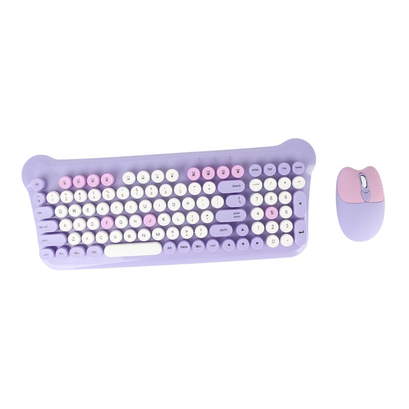 Wireless Keyboard and Mouse 2.4Ghz Connection Cute Keyboard Mouse Set