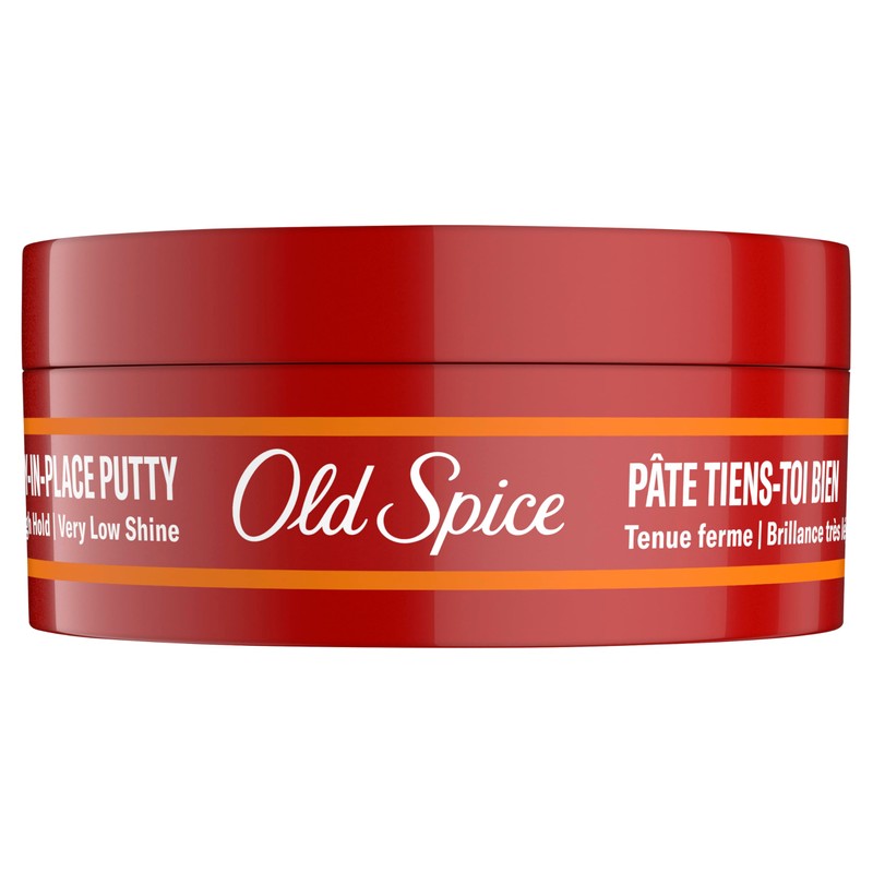 Old Spice Stay-In-Place Hair Styling Putty for Men, High Hold,