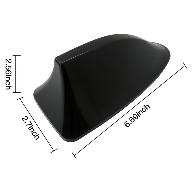 WELURE Black Shark Fin Roof Car Antenna Radio FM/AM Antena