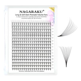 Nagaraku Extensión De Pestañas Prearmados Volumen 10d Mix 10d 9-14mm Mix 0.07d D 9.14 Mm 0.07 Mm
