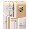 Door Security Slide Latch Lock with 12 Screws , 2