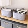 Pack of 2 Felt Basket Storage Basket with Two Handles,