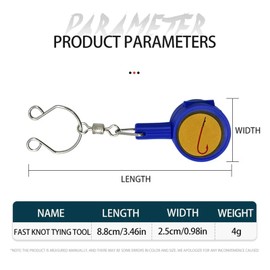 8 Pcs Fishing Knot Tying Tool, Fish Hooks Line Cutter Knot Tie Tool, Tie Fishing Knots Easily, Multifunctional Safe Fishing Gear, Fishing Accessories, Hook Storing Device for Beginner Anglers