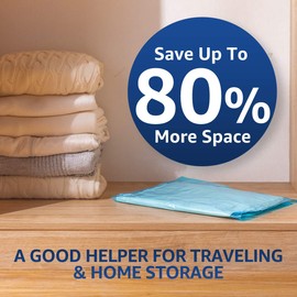 TAILI Roll Up Compression Vacuum Storage Bags 10Pack (40 * 60CM) Reusable Storage Bags Saves 80% of Storage Space No Need Vacuum Machine or Pumpfor for Clothes, Bedding, Moving 10Pack (40 * 60CM)