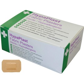 HypaPlast Large Fabric Plasters, 7.2x5cm (Pack of 100) Sterile Hypoallergenic