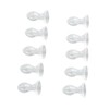 10pcs Hearing Amplifier Dome Silicone Ear Tip Earplug Replacement Accessory