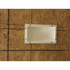 White Line Set Rough In Box Hvac Contractors Termination Point for Line Set Condensation Drain and Low Voltage Wire