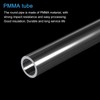 MECCANIXITY Acrylic Pipe Clear Rigid Round Tube 14mm(9/16") ID 18mm(0.7")