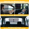 XCBYT 4-Pack Car Window Shades for Baby & Driver- Static