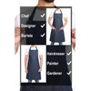 DOVORTEX Denim Apron 100% Cotton with 3 Pockets |Chef Apron