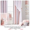 NICETOWN Pink & Grey Ombre Blackout Curtains for Kid Girls