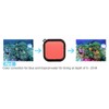Underwater Red Lens Filter for Super Dive Housing GoPro Hero