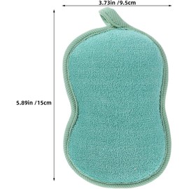 Esponja de Baño Exfoliante para Niños 2 Piezas de Fibra Forma de Dibujos Animados, Blandas para Ducha y Viaje, Tamaño Compacto para Guardar