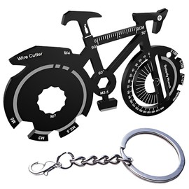 MEXRUMI Key Ring Bicycle Key Tool Bicycle Mountain Bike Gravel Bike 19 Functions