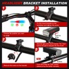 Ascher Bike Front Light Mount Bracket, Handlebar Light Holder Mount