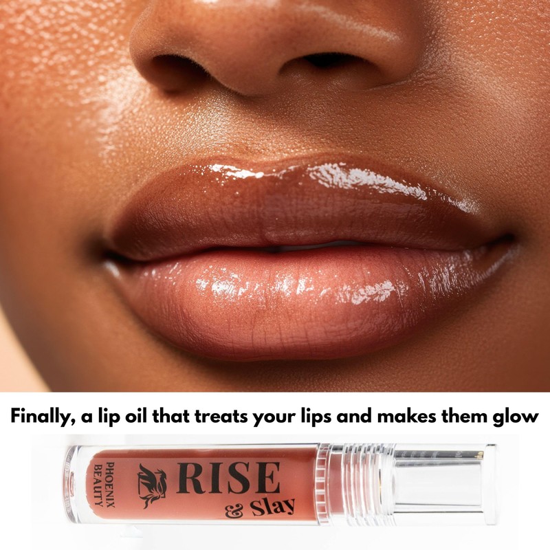 Phoenix Beauty Rise & Slay Lip Glow Oil for Soft