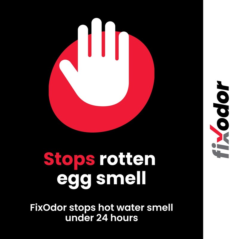 FIXODOR Powered Anode Rod for Water Heater, Stops Rotten Egg