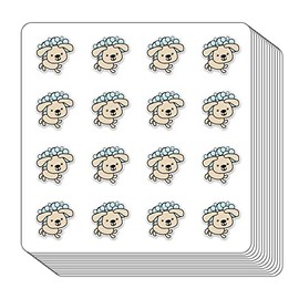 Dog Bath Planner Stickers, 0.5 Inch Dog Care Scrapbooking Arts Calendar Kids Crafting 208-Pack