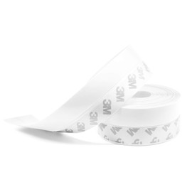 TAROSE Weather Stripping, Silicone Door Seal Strip Door, Window, 16 Feet Long, White (Width 45mm)