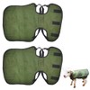 2 Pcs Green Goat Coat Blanket - Waterproof, Windproof, Thickened