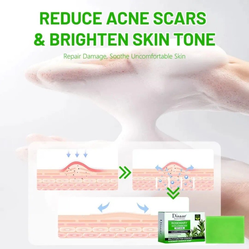 Jabón Facial Natural De Romero + Centella | Control Grasa