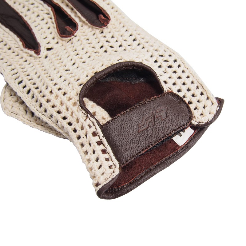 SIMONI RACING GV2M Soft Genuine Leather Cotton Mesh Car Gloves