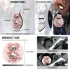 STUOARTE Skull Cherry Blossom Printed Car Seat Cover Full Set,