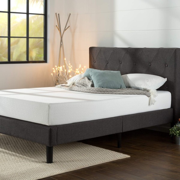 ZINUS Shalini Upholstered Platform Frame / Mattress Foundation / Wood