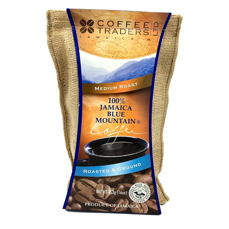 Jamaica Blue Mountain Coffee Certified 100% Pure, Roasted Ground 1