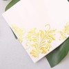 TABLECLOTHSFACTORY 20 Pack 3 Ply Metallic Gold Intricate Design Paper