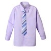 Spring Notion Boy's Striped Woven Zipper Tie Lilac X-Large