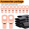 20FT 0 Gauge Wire,1/0 Battery Cable Copper Clad Aluminum,10pcs Lugs