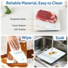 BAKFEE IP67 Waterproof Food Scale with Tempered Glass Surface, 22lb