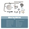 Aolemi Outdoor Shower Faucet SUS304 Shower Fixture Combo Set Stainless