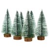 Hagao Mini Snow Frost Trees Mini Christmas Tree Plastic Winter