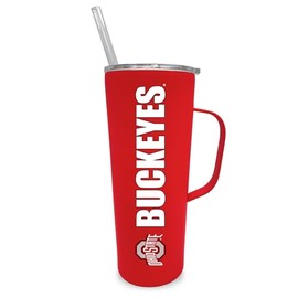 The Fanatic Group Ohio State University 20oz Stainless Steel Roadie with Straw - Red