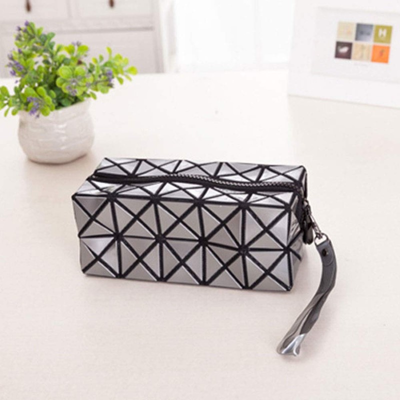 Geometry Pencil Case, 1pcs Pencil Case Large Interesting Geometric Foldable