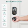 Keyless Entry Door Lock with Handle, AkaGear Fingerprint Door Lock,