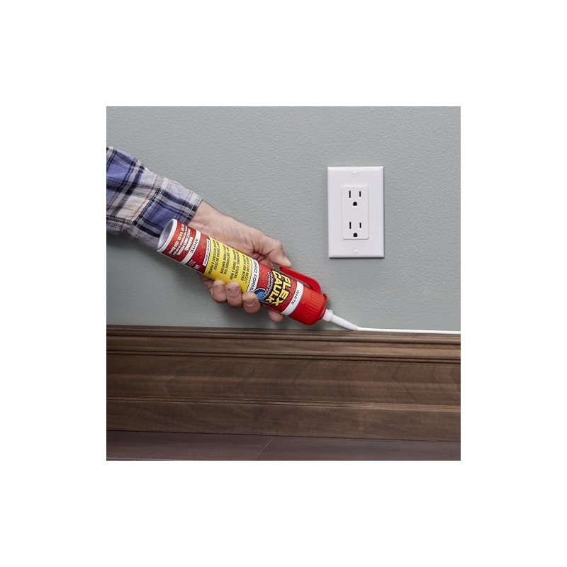 Flex Caulk, Calafateo Híbrido de Alto Rendimiento, Impermeable y resistente