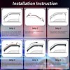 Quxunzzz Rain Guards Side Window Visor Vent Outside Mount, 4PCS