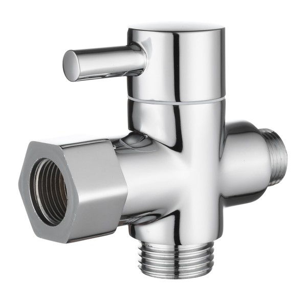 Tecmolog DSF007D 3 Way Solid Brass 3/8-12/17T Toilet Waste Adapter