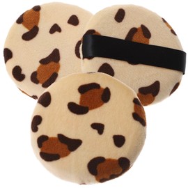 MERRYHAPY Leopard Print Powder Puff Powder Makeup Pads Supple Puff for Women Girl Cosmetics Tool Face Makeup Applicator Random Color