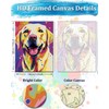 TOCARE Framed Paint by Numbers Kit for Adults, 12x16Inch Dog