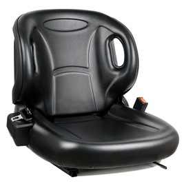 TICSEA Universal Forklift Seat, Tractor Seat with Adjustable Angle Back,Micro Switch,Retractable Safety Belt for Toyota Forklift Aftermarket,Tractor,Excavator, Skid Loader,Backhoe, Dozer, Telehandler