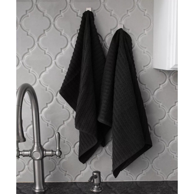 RITZ Royale Solid Kitchen Towels (2-pack) - Black