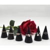 desikaky Ring Stand, Ring Storage Case, Jewelry Stand, Wooden Cone