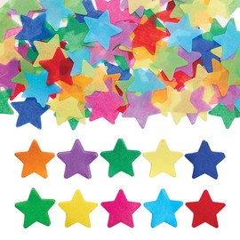 Baker Ross FX264 Mini Tissue Paper Stars 4000 Pieces, Colourful Craft Paper Set for Christmas for Children and Adults for Crafts